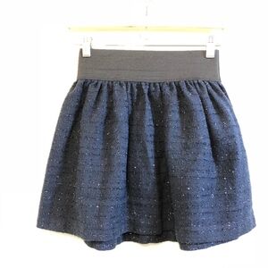dELiA*s Bubble Woven Sparkle Mini Skirt Navy Blue y2K